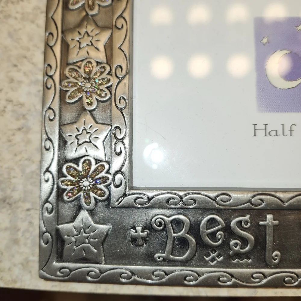 Half Moon Bay Silver Tone 'Best Friends' Photo Frame 3.5 x 5 Inch New